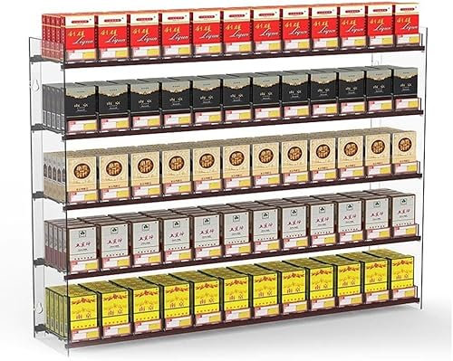 Laden-Display-Regale Zigaretten-Display-Ständer Streichholzbriefchen-Vitrine Pushers Zigaretten-Display-Halter Für Supermärkte, Einzelhandelsgeschäfte, Bars of(Size:86.5x29x58.9cm)