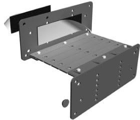 VIP Taxi Plate Holder, Injection Moulded ABS Plastic, Black, Universal Vehicle Fit, Adjustable 25mm-150mm Offset