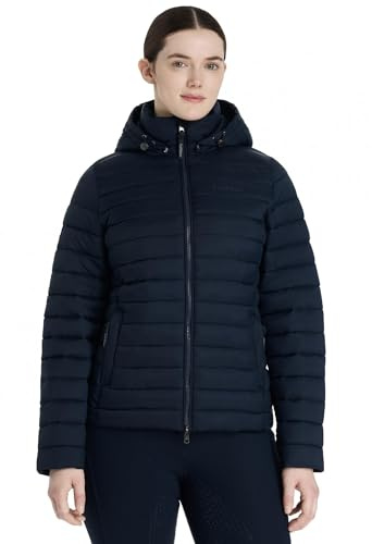 LeMieux Rose Hooded Puffer Jacket - Two Way Zip - Detachable Hood