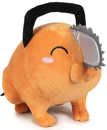 Play by Play Chainsaw Man Pochita Plüschtier Kuscheltier, Stofftier Plüsch Figur < Sitzend mit geschlossenen Auge 32cm >
