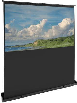 Proyector de pantalla de 203 cm, formato 16:9, proyector móvil de negocios y cine en casa, pantalla de proyector portátil, pantalla de proyector de suelo, 170 x 100 cm, soporte 4K 8 K