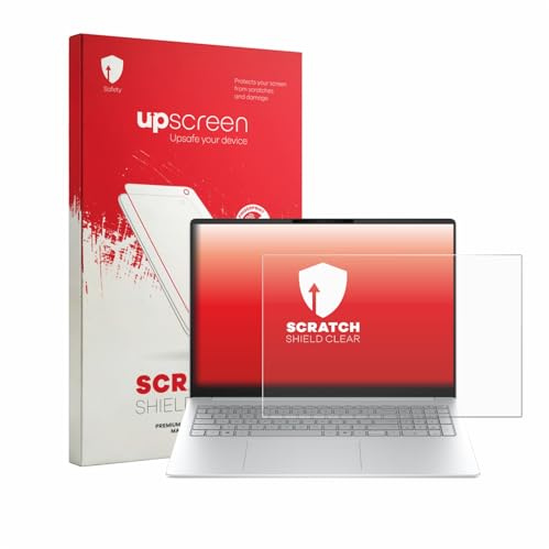 upscreen Schutzfolie für HP OmniBook 3 16 16-bw0750ng – Made in Germany, Kristall-klar, Kratzschutz, Anti-Fingerprint