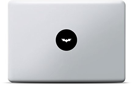 Batman Kreis MacBook Sticker, MacBook Pro, MacBook Air, Vinyl Aufkleber schwarz, Laptop decal, Leuchteffekt