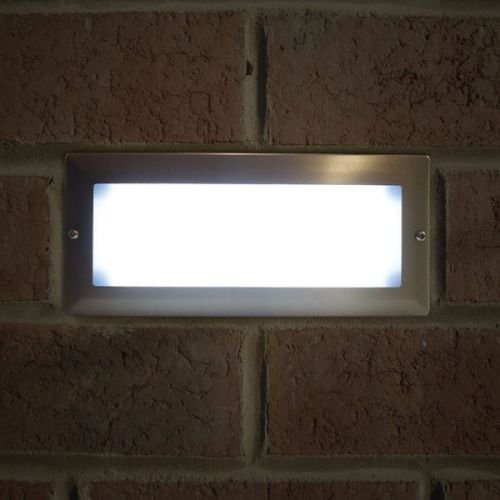 Eterna YESSS LED Bricklight c/w Stainless Steel Frame, Multi