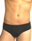 AXIOM 6 Slip Uomo 098 in Puro Cotone Filo di Scozia (6, Nero)
