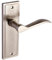 Designer Levers - Berkeley Modern Design Lever Door Handle - 1 Pair - Satin Nickel - Latch Door Handle - Interior Use
