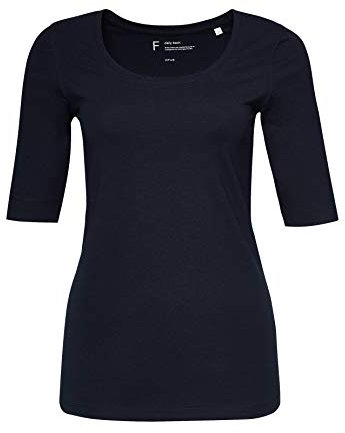 OPUS Damen Kurzarmshirt | Slim Shirt aus Jersey Simply Blue, 36
