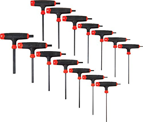 CRAFTSMAN Juego de llaves hexagonales, 14 llaves, mango en T (CMHT26001)
