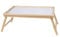 EM Home Bandeja para Cama Plegable, mesita para desayunos con Patas Plegables (Madera), 50x31x21 cm