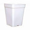 Desconocido Lot de 10 pots carrés blancs de 7 litres - 20 x 20 x 27 cm