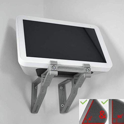 Echo Show 8 Eck-Wandhalterung, verstellbare Neigung, multifunktional, aufrecht und abgewinkelt