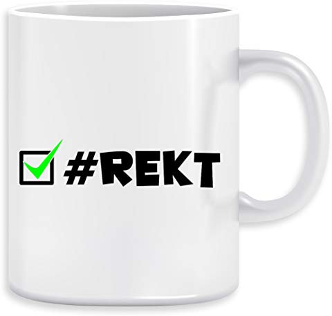 #Rekt Kaffeebecher Becher Tassen Ceramic Mug Cup
