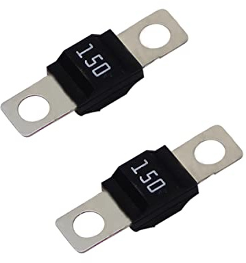Fielect 32V 150 A AMI/MIDI Automobile Car Fuse Flat Battery Bolt Type Fuse High Battery Current 2pcs