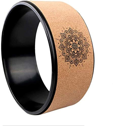 Yoga Wheel - Cork Yoga, Pilates Wheel Trainingshilfe Zum Dehnen, Natürliches Cork Fitness Wheel Verbessern Sie Die Rückenkurven Stretch Pilates Circle