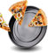 Stillstern Pizzablech rund Antihaftbeschichtet (24cm) für Minibacköfen und Öfen