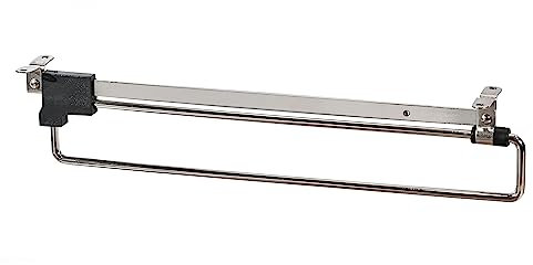 ALUSFERA Ausziehbare Kleiderstange - Kleiderbügelhalter Ausziehbar aus Metall - Schrankstange Verstellbar für Platzersparnis und bessere Zugänglichkeit