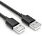 CABLEPELADO Cable Datos USB 2.0 Tipo A Super Speed | Macho Macho | Velocidad hasta 480 Mbps para Ordenador, TV Box, HDD Externo, Base de Ventilación, Hub USB, Raspberry Pi | Negro | 1 Metro
