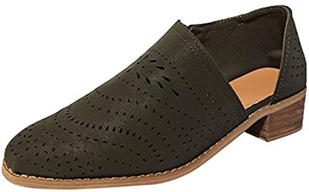 stivaletti donna con tacco stivaletti con zeppa vintage stivaletti donna con tacco e plateau stivali estivi donna morbidi stivali corti con tacco Donna Stivali Invernali Piatto (Army Green,40 EU)