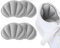 Molain Lot de 2 paires de coussinets de talon épais antidérapants et anti-ampoules à insérer à l’intérieur des chaussures pour femme et homme Gris