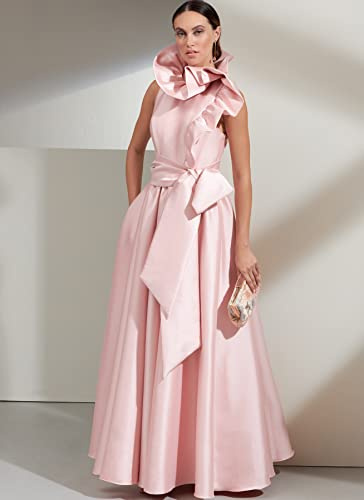 Vogue Patterns V1861B5 Schärpe und Kleid für besondere Anlässe Schnittmuster-Set, Code V1861, Mehrfarbig, Sizes 8-10-12-14-16