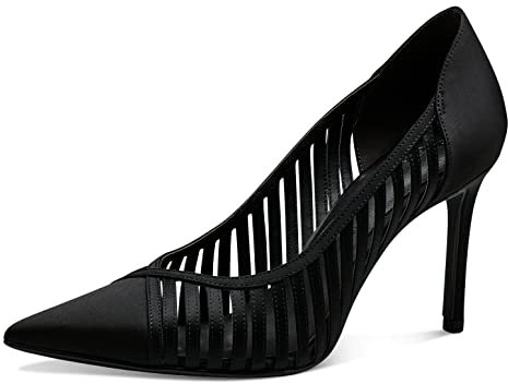 Tamaris Femme Damen 1-1-22438-30 Escarpins, Black Satin, 38 EU