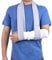 Tutore Braccio Ingessato Regolabile Immobilizzatore Braccio Leggero e Confortevole Supporto per Braccio Per Donne e Uomini, per Lesioni Al Gomito Destro e al Braccio 63 Pollici (grigio)