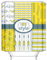 EHOMERY Duschvorhangkurz Duschrollo Befestigung Laub Duschvorhang Clips Wasserabweisende Duschvorhänge Polyester Rostfreie Ösen Und 12 Hakenringe, 180X180Cm