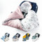 BABEES© Wattierte Winter Einschlagdecke mit Füllung für Babyschale Autositz 80x80 cm universal, Übergangszeit Herbst, Warme Babydecke für Kinderwagen Babytragen Babybett Velvet rosa