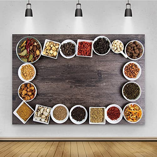 Holz Bord Küche Zubehör Gewürz-Fotografie-Hintergrund-Food-Kamera Foto-Porträt-Dekoration Hintergrund Foto Studio350x230cm