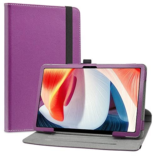 LiuShan Rotating Case for DOOGEE T20 Tablet,Case for DOOGEE T20S,360 Degree Rotation Stand PU With Cute Pattern Cover for DOOGEE T20 / Cover for DOOGEE T20S Tablet,Purple