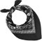 JOPHY & CO. Bandanas aus 100% Baumwolle für Damen Herren Kinder Unisex mit Paisley Muster Kopftuch Kopfbedeckung Schal für Haar/Hals/Handgelenk/Kopf COD.644 (Schwarz Paisley)