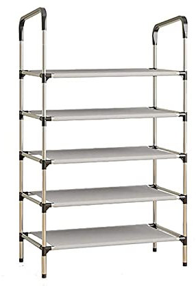 OWKAY Schuhregal, Schuhregal, einfache staubdichte Aufbewahrung, Schuhschrank, Tür, Schlafsaal, Schuh-Organizer, 5 l, Vlies