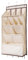 JISADER Organizador de Zapatos sobre la Puerta, Organizador de Zapatos Colgante con Bolsillos Grandes y Profundos Bolsillos Profundos multifuncionales, Beige 11 Rejillas