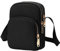 DUGEHO Frauen Cross Body Bag, Crossbody Taschen Handy Brieftasche Taschen, Schulter Handtasche Casual Geldbörse mit großer Kapazität für Frauen Mädchen Reisen täglichen(Schwarz)