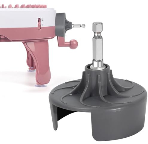 MIAOKE Strickmaschinen-Adapter, schnell stricken, austauschbarer Häkelmaschinen-Adapter mit Sechskant-Bit-Schraubendreher, kompatibel mit 22/40/48 Strickmaschinen, Anfänger-DIY-Hüten, Socken