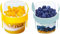4All Reusable Museli Pots 500ml With Spoon & Lid BPA free Cereal Container Breakfast On the Go Dishwasher safe Lunch Oatmeal Jars Grey,Yellow