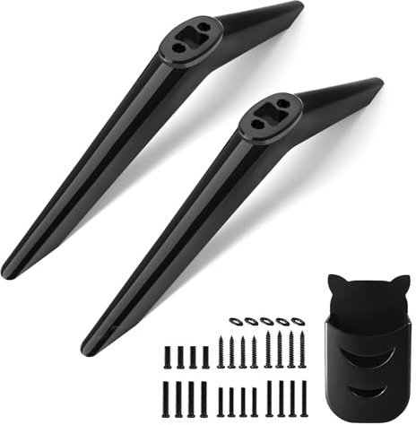 (Upgraded Version) TV Stand Base for TCL Roku TV Legs, Replacement for TCL 32 40 43 49 50 55 65 32S359 32S355 40S355 43S455 50S525 55S435 65S455 Roku TV Legs Replacement for TCL TV with Screws