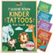 Famifidus +115 Hautfreundliche Temporäre Tattoos I 7 Gleiche Bögen I Dermatologisch SEHR GUT I Kinder Tattoo MADE IN GERMANY I Tattoos für Kinder (Bunte Tierwelt)