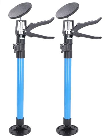 Poste de Soporte, 2 Varillas de Soporte Telescópicas, Sistema de Soporte de Tercera Mano Ajustable Rápido Telescópico de Acero, Varillas de Construcción, 19,7 a 45,3 Pulgadas