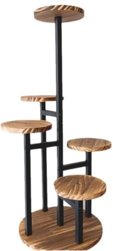 Blumenständer Pflanzenständer Blumentreppe Pflanzenständer Aus Metall Und Holz Für Mehrere Pflanzen, Hohes Pflanzenregal, Pflanzenhalter Für Den Innenbereich Blumenbank Pflanzenregal Blumenregal