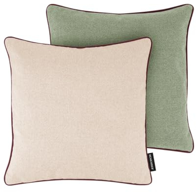 Remember Kissen Peanut, 45 x 45 cm, Polyester – Dekokissen für Sofa oder Bett, modernes Wohnkissen mit farbenfrohem Design für Wohnzimmer oder Schlafzimmer (Cranberry)