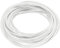 QUARKZMAN Cavo Flessibile Intrecciato Silicone Alte Temperature, 5 metri/16,4 piedi, 18 AWG, da -60 a 300 Gradi Celsius, Cavo Elettrico Isolato Resistente per Lndustria, Bianco