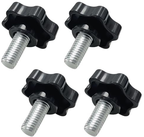 4Pcs M10x65mm Pressure Mounted Baby Gates Threaded Spindle Rods, Walk Thru Gates Accessory, Screw Bolts Kit for Baby Safety Gates, Pet Dog Gate, Stair Gates