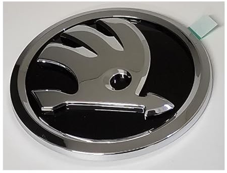 Skoda 1ST853630DFOD Zeichen Emblem Logo Plakette, schwarz/Chrom