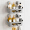 TAILI Ducha de Succión Caddy Montado en la Pared de Baño Organizador Estante para Champú Body Wash Ducha de Plástico Estante Libre de Perforación Extraíble