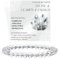 Bivei Klarer Quarz - Klarheit und Energie - Perlenarmband für Frauen 6mm Halbedelstein dehnbarer elastischer Schmuck Yoga Geschenke