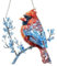 Hängende Fensterdeko Vogel Buntglas Deko Acryl Kolibri Und Nordkardinal Wandschmuck Mit Kette, Fensterbehang Fenster Türen Deko Für Zuhause, Studio, Restaurant