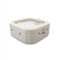 Intex SPA Hinchable Cuadrado Chevron Deluxe 4 Personas, 175x175x71 cm, Calentador 2.200 W, Burbujas Aire Caliente, Clorador salino, Depuradora con Filtro S2 (1.741 l/h), Accesorios incluidos (55092)