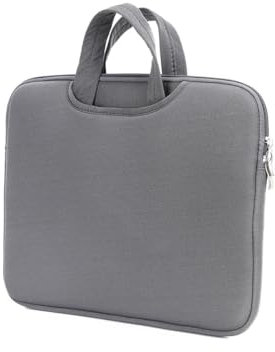 Cmis Kbei Sac d'ordinateur de 40,6 cm et 43,2 cm, poche avant pour alimenter, souris, grand espace, sac à main pour ordinateur portable, sac à main léger pour ordinateur, gris, 16-17inch