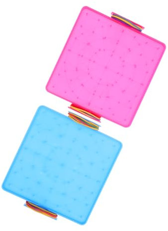 Abaodam 2pcs Double Sided Geoboard for Boy Girl Mathematical Manipulative Tool for Classroom and Home Learning Enhances Fine Motor Skills and Cognitive Flexibility